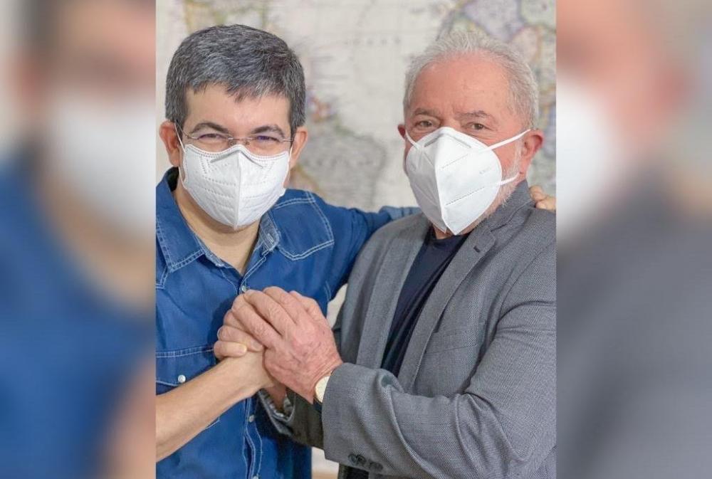 Foto Divulgação / Senador Randolfe Rodrigues e ex-presidente Lula