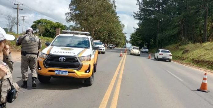 Comando Rodoviário da Brigada Militar atendeu a ocorrência | Foto: CRBM / Divulgação / CP