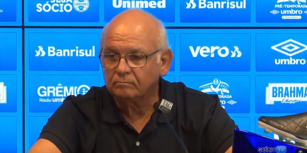 Presidente do clube deu entrevista coletiva nesta quinta | Foto: YouTube / Divulgação / CP
