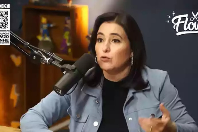 Ainda em campanha do primeiro turno, Simone Tebet participou do Flow Podcast e explicou 'passo a passo' do orçamento secreto - (crédito: Reprodução/Flow Podcast)
