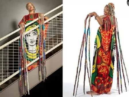 Pintar as unhas de Diana Armstrong leva cinco horas, vinte frascos e ajuda dos netosImagem: Divulgação/Guinness World Records