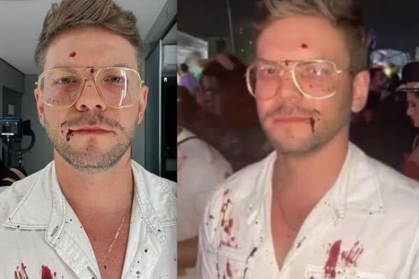 Manauara foi a um festa fantasiado do assassino Jeffrey Dahmer e gerou polêmica nas redes | Foto: Reprodução/Redes Sociais