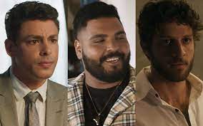 Cauã Reymond, Paulo Vieira e Chay Suede; humorista tem objetivo alto e quer ser galã de novela