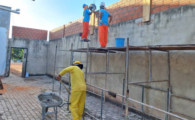 A obra visa adequar os espaços com mais segurança e proporcionar trabalho e melhor execução da pena - Foto: Seciju/Governo do Tocantins