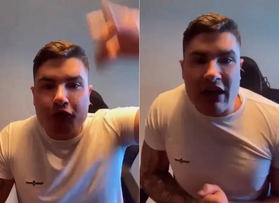 Lucas Souza se exalta com polêmicas após separar de Jojo Todynho Foto: Reprodução/Instagram