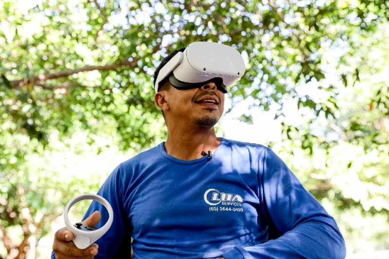 Governo apresenta vídeo em realidade virtual a frequentadores do Parque Mãe Bonifácia - Foto por: Mayke Toscano/Secom-MT
