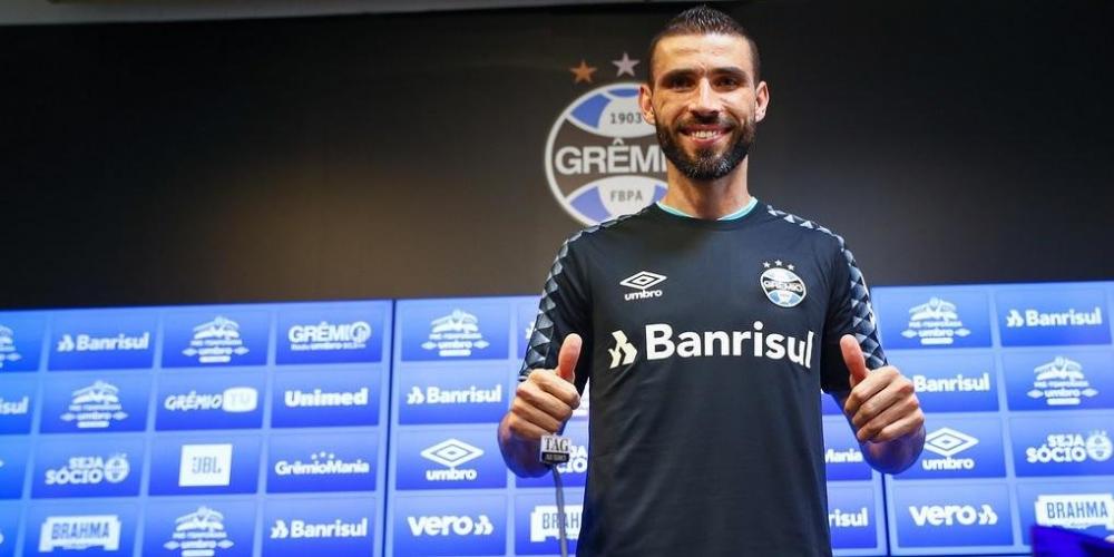 Goleiro ficou na reserva do Santos por opção da Sampaoli | Foto: Lucas Uebel / Grêmio / Divulgação CP