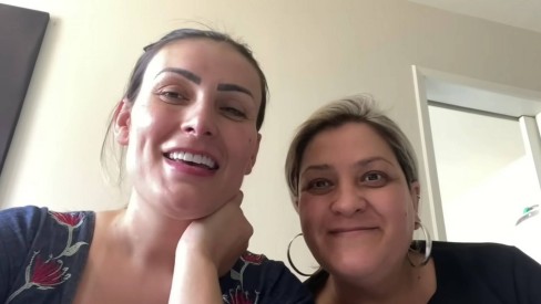 Andressa Urach e a mãe Marisete Di Faveri (Foto: Divulgação)