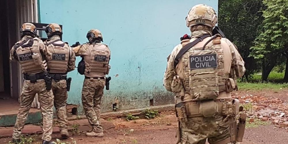 Organização ligada ao tráfico de drogas é alvo de ação da Polícia Civil | Foto: Polícia Civil / Divulgação / CP