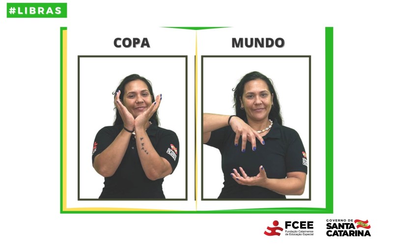 Material da FCEE traz sinais em Libras sobre a Copa do Mundo