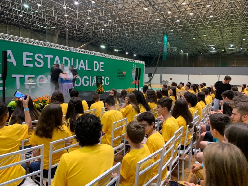 A última FECITEC/SC foi realizada em 2019. Foto: arquivo/SED