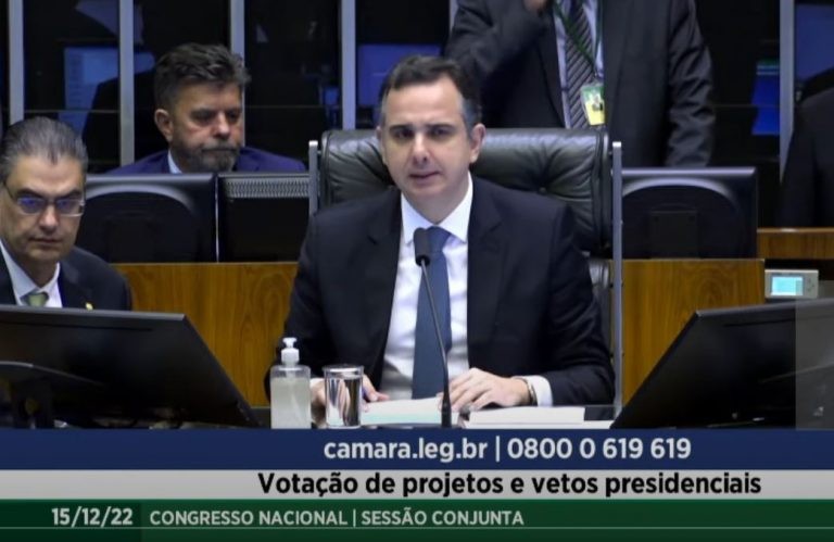 Sessão do Congresso votação de projetos e vetos - (Foto: Reprodução/TV Câmara)