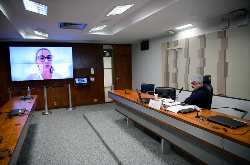 Humberto Costa coordenou a audiência pública, que teve caráter remoto, com a participação de representantes de associações de jornalistas, de organizações de direitos humanos, da OEA e do próprio Wikileaks - Geraldo Magela/Agência Senado