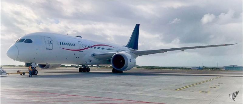 Boeing 787-8 Dreamliner percorreu 19.483km - (Foto: Divulgação: Comlux)