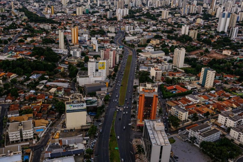 Foto aérea de Cuiabá - Foto por: Secom-MT