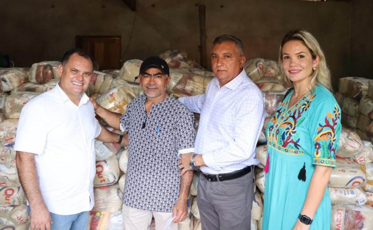 Entrega das cestas no município encerra o cronograma de distribuição das 11,7 mil cestas repassadas pela Fundação Cultural Palmares - Foto: Márcia Rosa/Governo do Tocantins