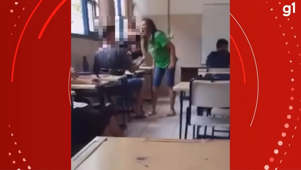 Professora teria humilhado aluno dentro de sala de aula em São Sepé — Foto: Reprodução