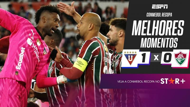 FLUMINENSE LEVA GOL NOS ACRÉSCIMOS E PERDE PARA A LDU NA ALTITUDE NO 1º JOGO DA RECOPA